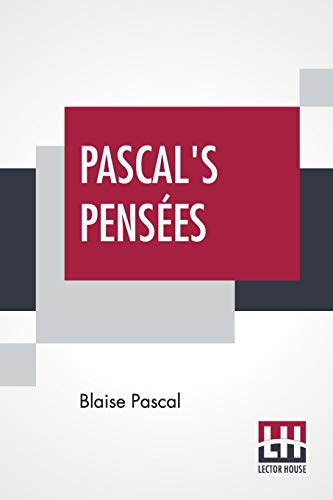 Stock image for Pascal's Pensees: Introduction By T. S. Eliot for sale by HPB-Emerald