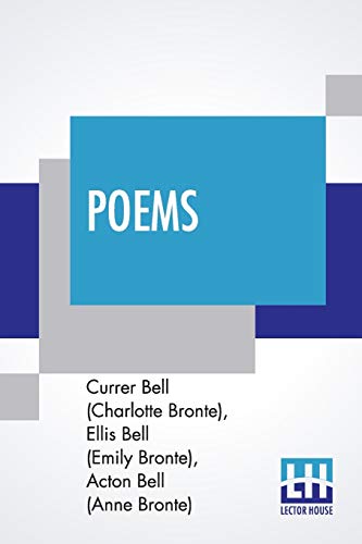 Currer Ellis Acton Bell Emily Bronte Poems Abebooks