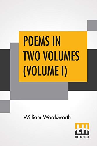 Stock image for POEMS IN TWO VOLUMES (VOLUME I) for sale by KALAMO LIBROS, S.L.