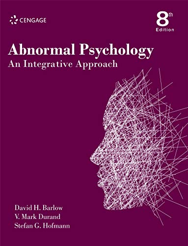 Beispielbild fr Abnormal Psychology : An Integrative Approach, 8th edition zum Verkauf von WorldofBooks