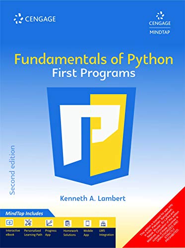 Beispielbild fr Fundamentals of Python First Programs with MindTap, 2nd edition zum Verkauf von WorldofBooks