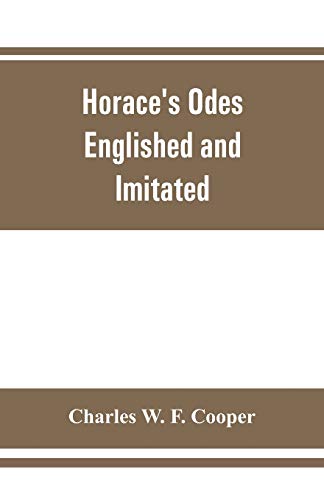 Imagen de archivo de Horace's odes Englished and Imitated a la venta por PBShop.store US