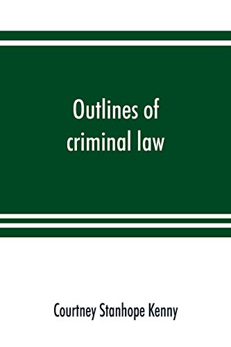 Imagen de archivo de Outlines of criminal law a la venta por Books Unplugged