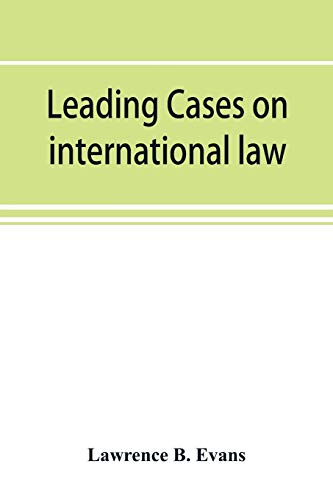 Beispielbild fr Leading cases on international law zum Verkauf von Lucky's Textbooks