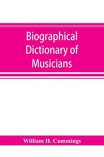 Imagen de archivo de Biographical dictionary of musicians a la venta por Lucky's Textbooks