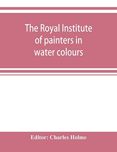 Stock image for The Royal institute of painters in water colours for sale by Chiron Media