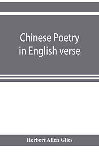 Imagen de archivo de Chinese poetry in English verse a la venta por Books Unplugged
