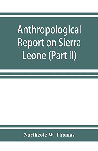 Imagen de archivo de Anthropological report on Sierra Leone (Part II) Timne-English Dictionary a la venta por Lucky's Textbooks