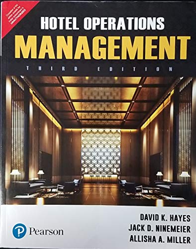 Imagen de archivo de Hotel Operations Management, 3Rd Edition a la venta por Books in my Basket