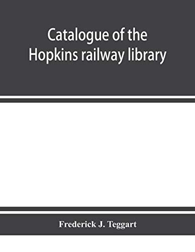 Stock image for Catalogue of the Hopkins railway library for sale by Lucky's Textbooks