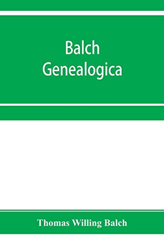 Stock image for Balch Genealogica for sale by PBShop.store US