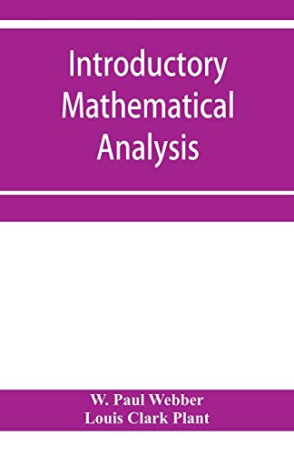 Beispielbild fr Introductory mathematical analysis zum Verkauf von Lucky's Textbooks