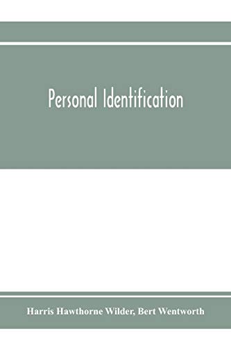 Stock image for Personal identification; methods for the identification of individuals, living or dead for sale by Lucky's Textbooks