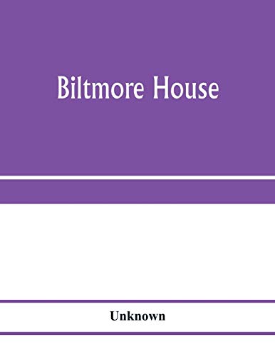 Beispielbild fr Biltmore House zum Verkauf von Chiron Media