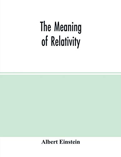 Beispielbild fr The meaning of relativity zum Verkauf von Chiron Media