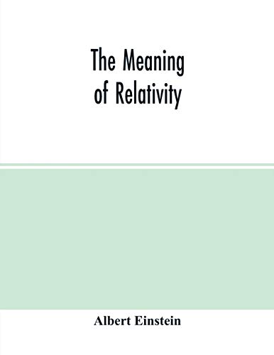 Stock image for The meaning of relativity for sale by GF Books, Inc.