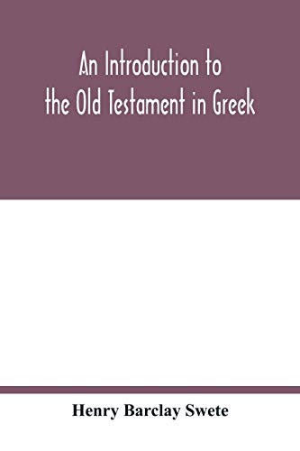 Stock image for An introduction to the Old Testament in Greek for sale by Lucky's Textbooks