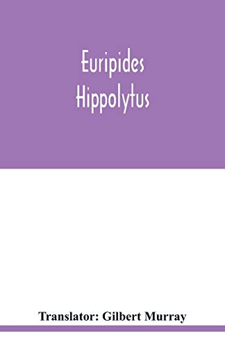Imagen de archivo de Euripides: Hippolytus a la venta por Chiron Media