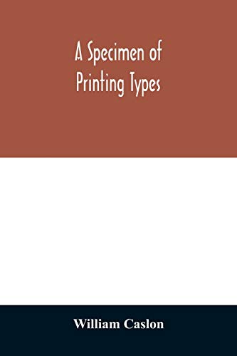 Beispielbild fr A specimen of printing types zum Verkauf von Lucky's Textbooks