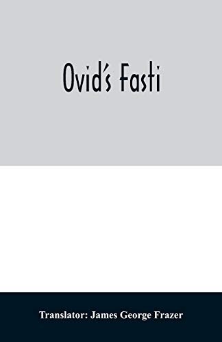 Beispielbild fr Ovid's Fasti zum Verkauf von Ammareal