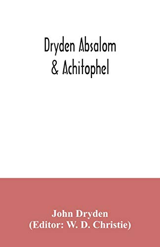 Stock image for Dryden Absalom & Achitophel for sale by Books Unplugged