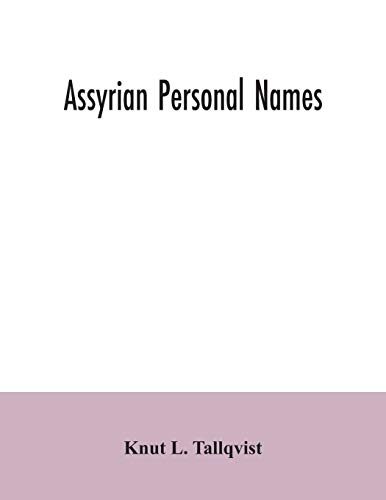 Imagen de archivo de Assyrian personal names a la venta por Lucky's Textbooks