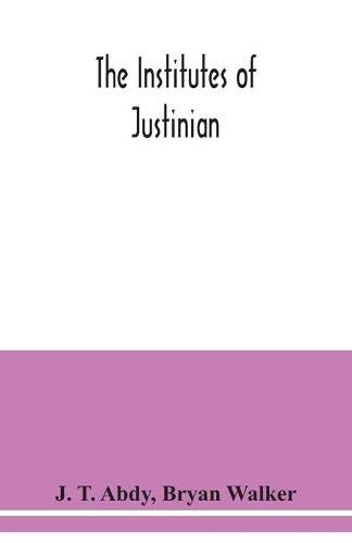 Imagen de archivo de The Institutes of Justinian a la venta por Lucky's Textbooks