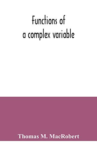 Image d'archives pour Functions of a complex variable mis en vente par Buchpark