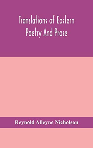 9789354154713: Translations of Eastern poetry and prose