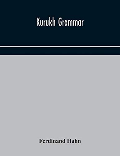 Stock image for Kurukh grammar for sale by GF Books, Inc.