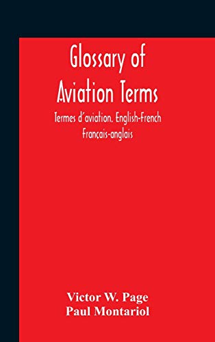9789354185847: Glossary Of Aviation Terms. Termes D'Aviation. English-French. Franais-Anglais