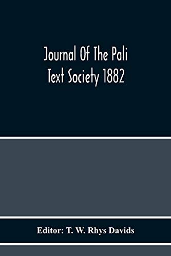 Beispielbild fr Journal Of The Pali Text Society 1882 zum Verkauf von Books Puddle