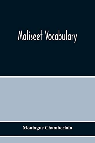 Stock image for Maliseet Vocabulary for sale by Books Unplugged