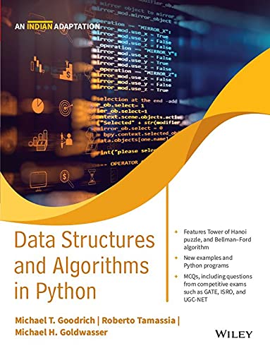 Imagen de archivo de Data Structures and Algorithms in Python (An Indian Adaptation) a la venta por Books Puddle