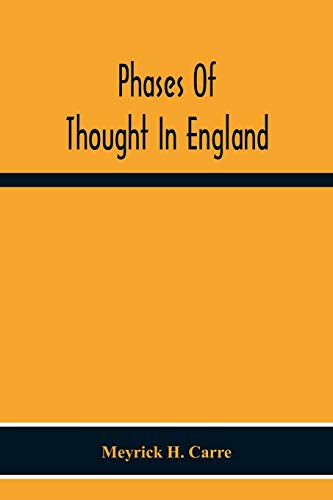 Stock image for Phases Of Thought In England for sale by Lucky's Textbooks