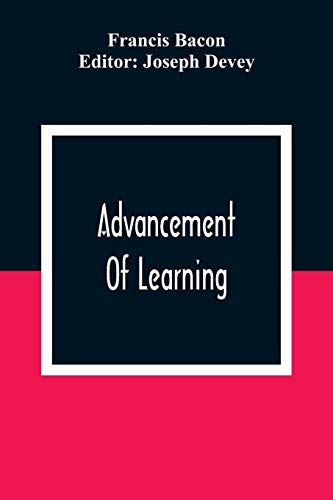 Stock image for Advancement Of Learning for sale by Lucky's Textbooks