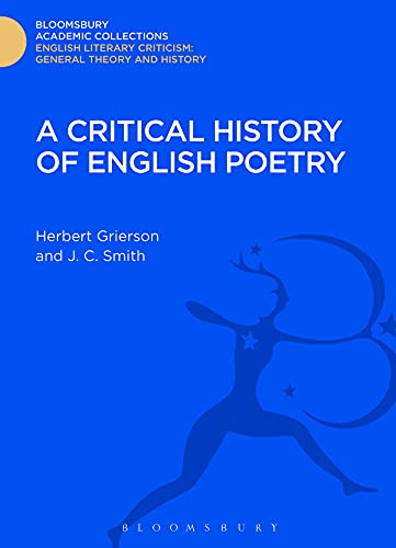 Imagen de archivo de A Critical History of English Poetry a la venta por Majestic Books