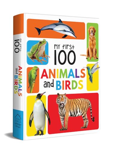 Stock image for My First 100 Animals and Birds Board Book, My 100 Library Series for sale by Books Puddle
