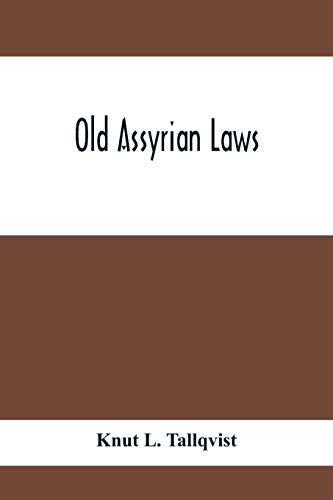 Stock image for Old Assyrian Laws for sale by Chiron Media