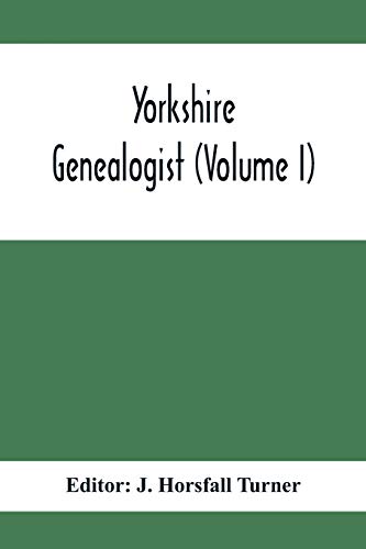 Beispielbild fr Yorkshire Genealogist (Lvolume I) zum Verkauf von Lucky's Textbooks