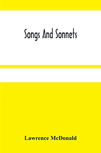 Imagen de archivo de Songs And Sonnets a la venta por Lucky's Textbooks