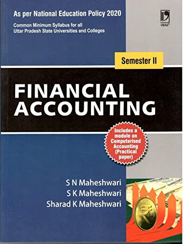 Stock image for Financial Accounting for B.Com Students Semester-II: NEP 2020 Uttar Pradesh for sale by Books Puddle