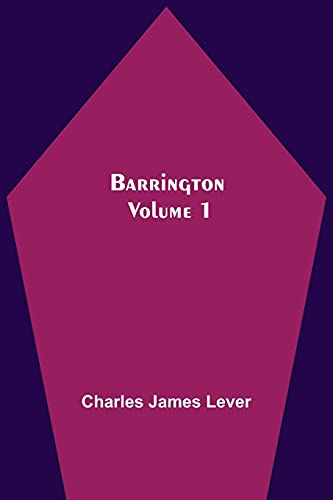 Beispielbild fr Barrington. Volume 1 zum Verkauf von Lucky's Textbooks