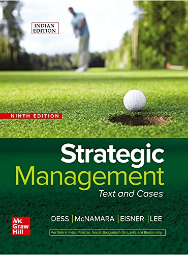 Beispielbild fr Strategic Management: Text And Cases 9Th Edition zum Verkauf von Books in my Basket