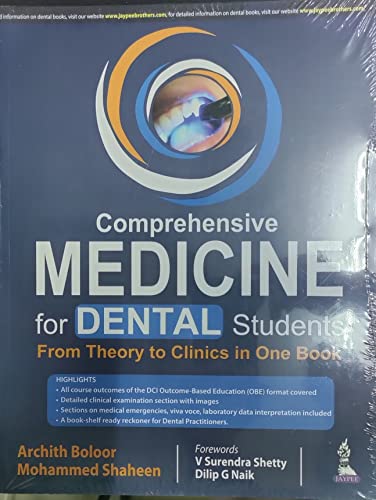 Beispielbild fr Comprehensive Medicine for Dental Students: From Theory to Clinics in One Book zum Verkauf von Vedams eBooks (P) Ltd