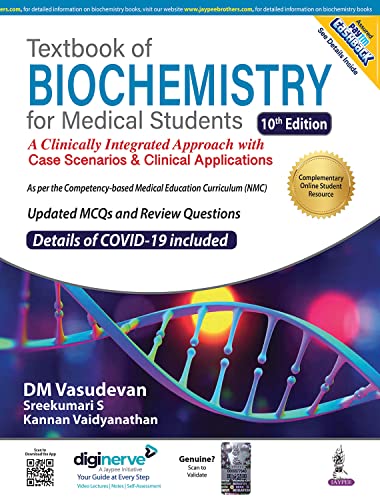 Stock image for Textbook of Biochemistry for Medical Students, 10/e for sale by Vedams eBooks (P) Ltd