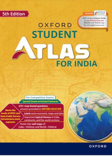 Stock image for Oxford Student Atlas for India for sale by Blackwell's
