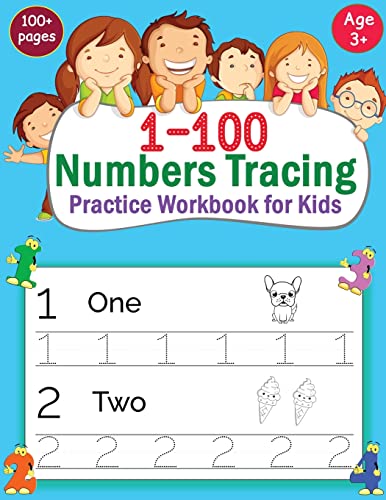 Imagen de archivo de 1-100 Numbers Tracing Practice Workbook for Kids a la venta por GreatBookPrices