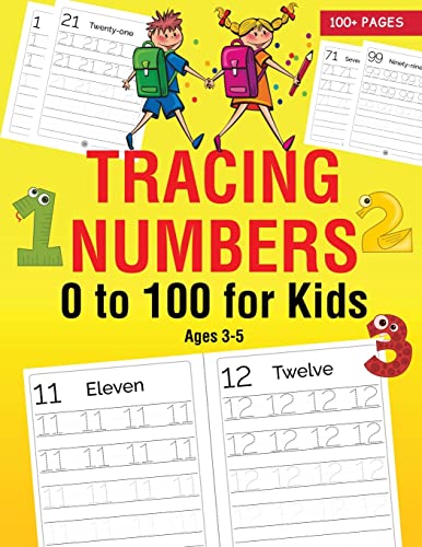9789355221599: Tracing Numbers 0 to 100 for Kids Ages 3-5: Easy Number Writing Practice Book for Preschool Kids and Toddler