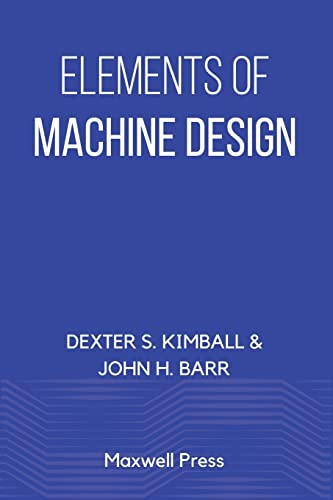 Imagen de archivo de Elements of Machine Design a la venta por GreatBookPrices